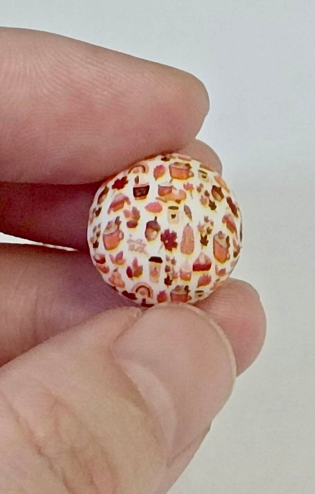 Sweater Weather Printed 15mm Round