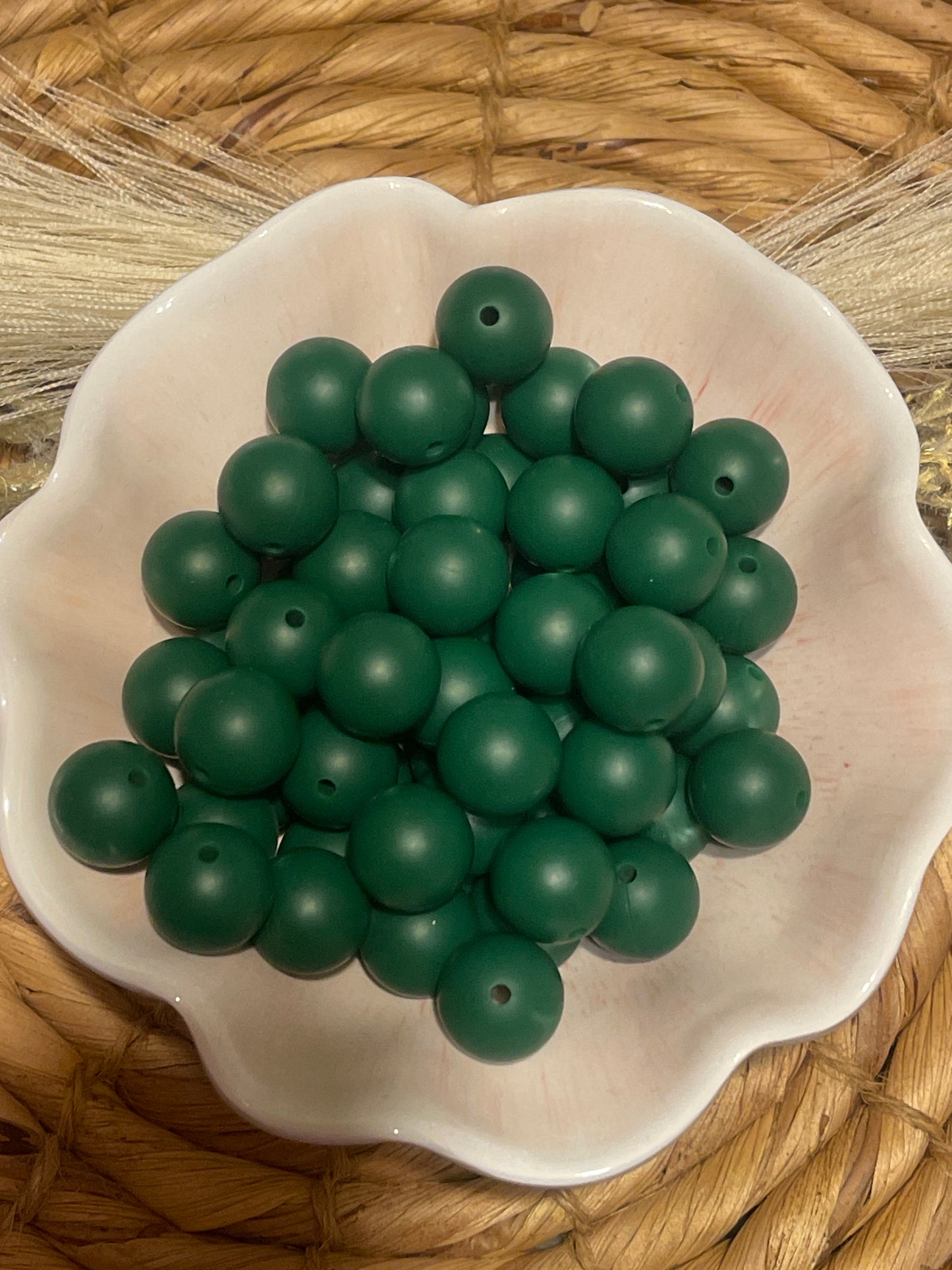 Dark Green 15mm round