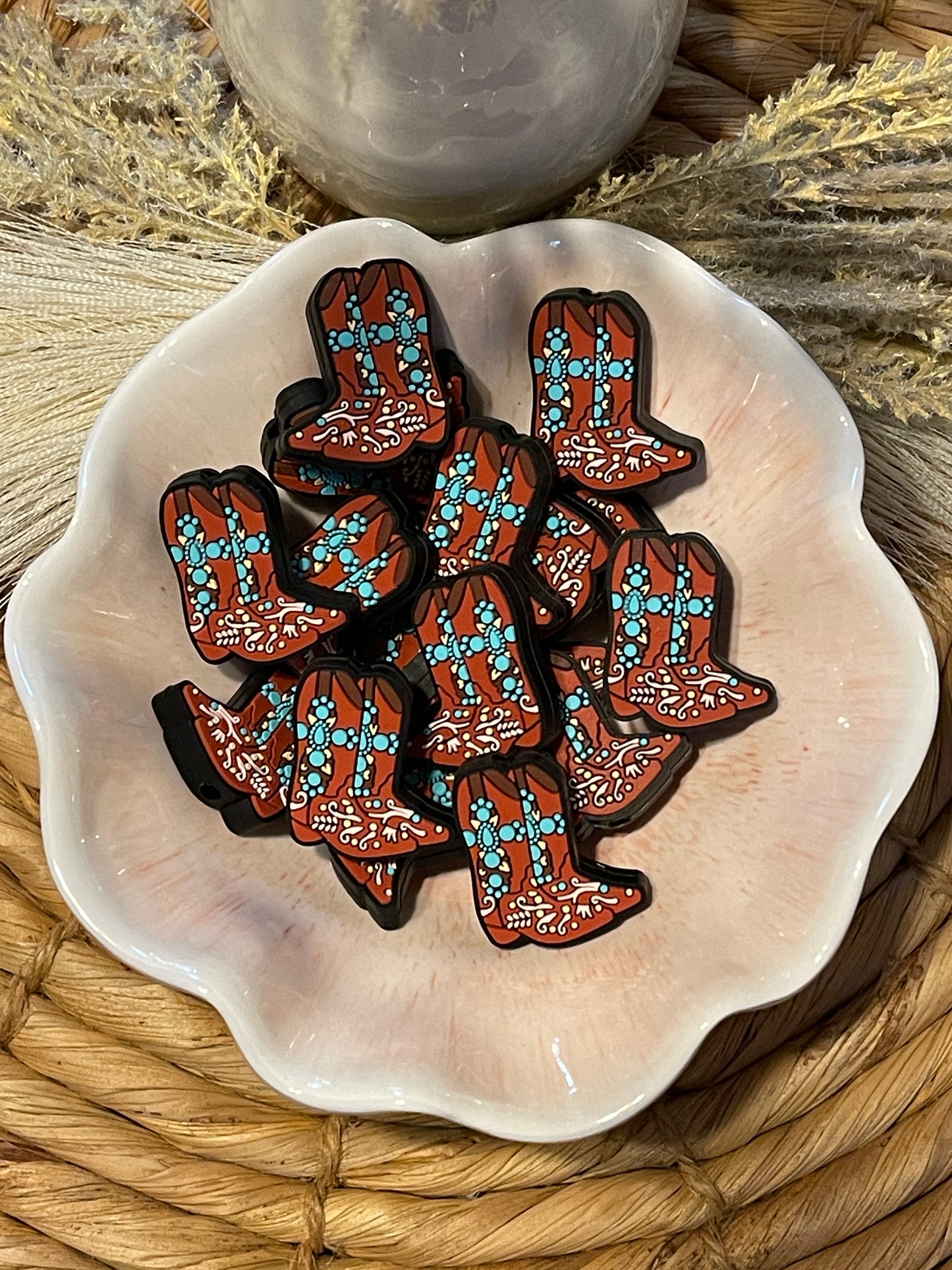 Turquoise Cowboy Boots Focal