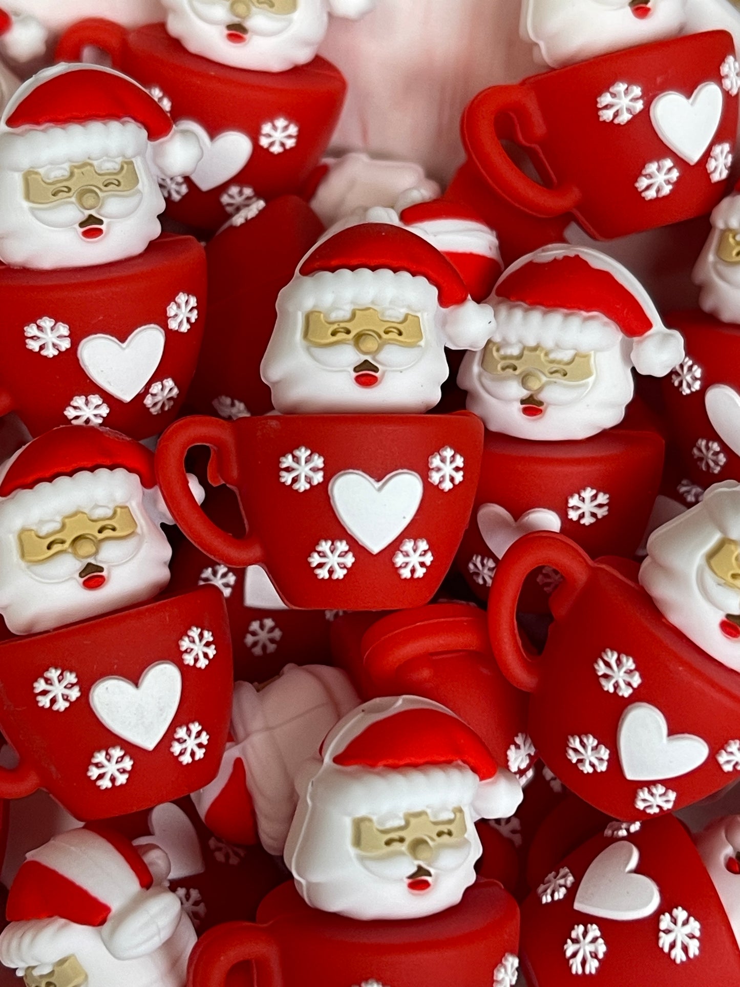 3D Santa Cup Focal Beads