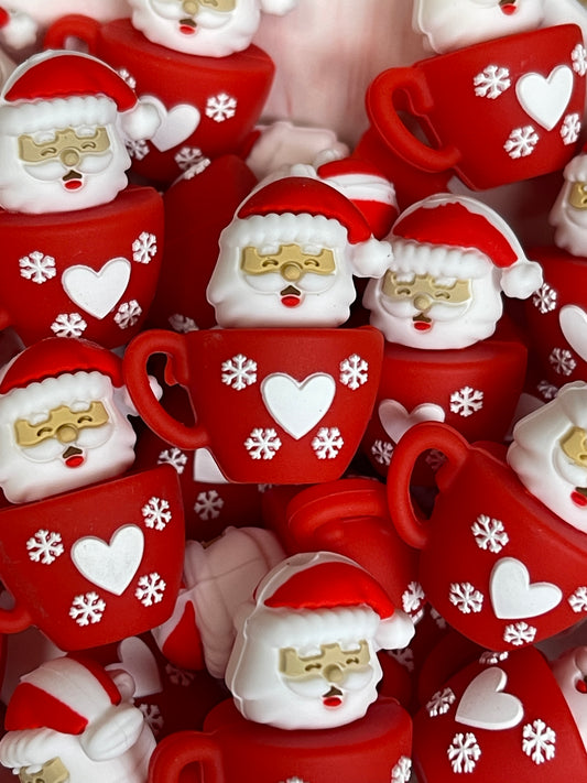 3D Santa Cup Focal Beads