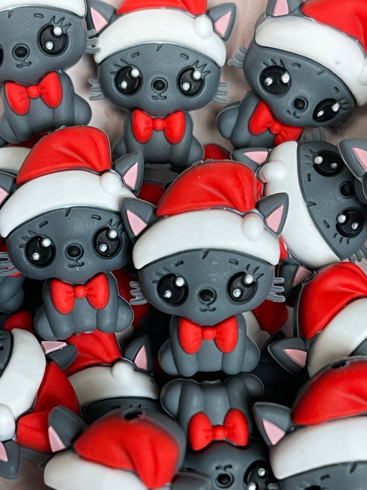 3D Winter Kitty Focal