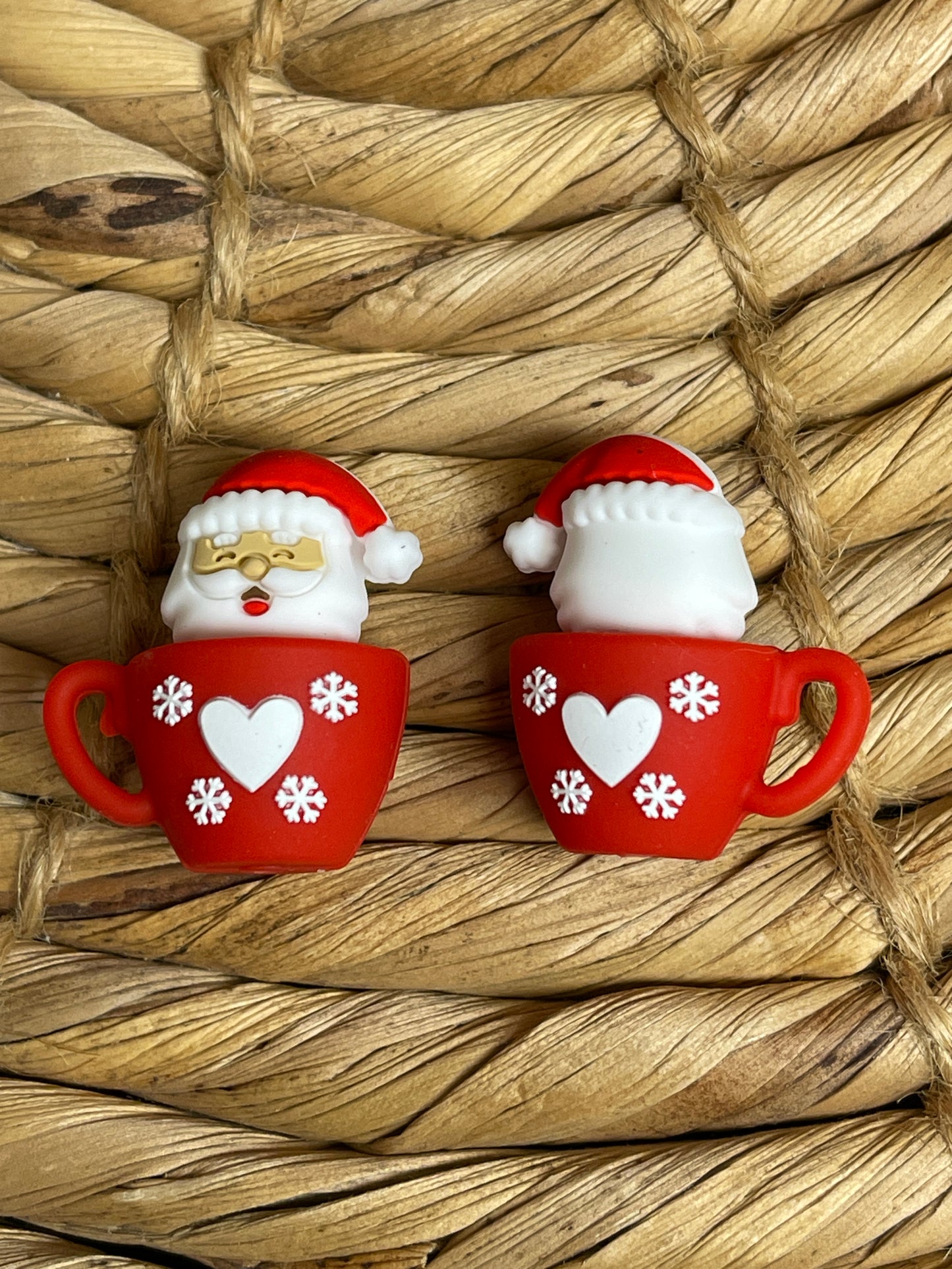 3D Santa Cup Focal Beads