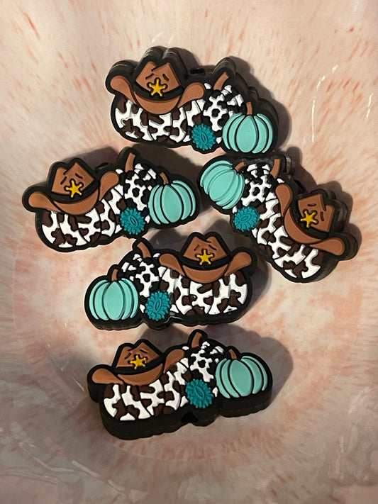 Turquoise Cowboy Pumpkins Focal
