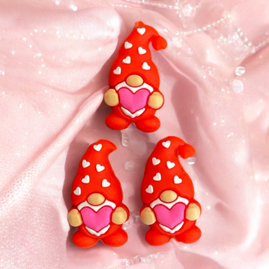 3D Valentine RED Gnome Focal