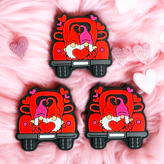 Valentine Red Truck Gnome Focal