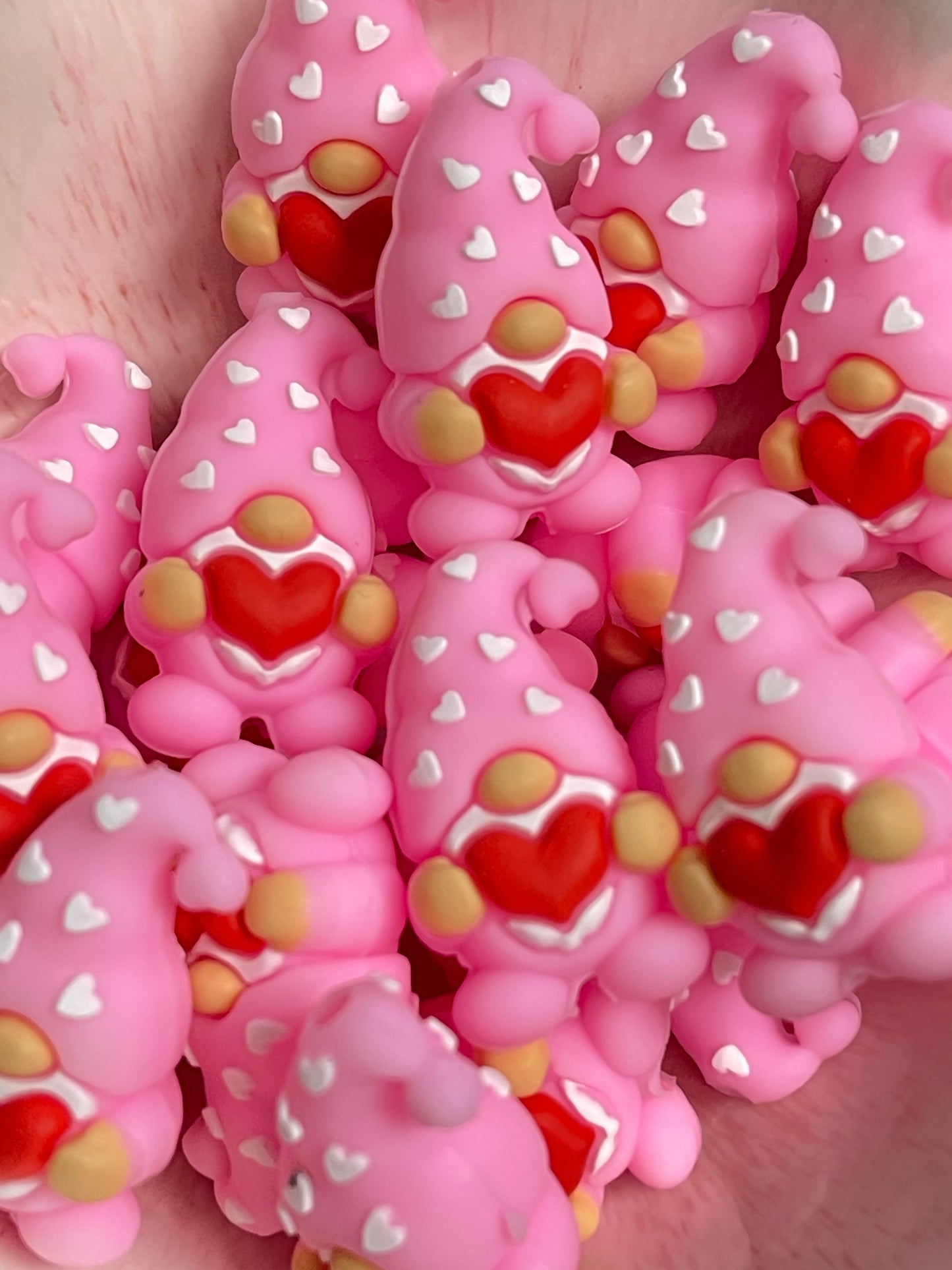 3D Valentine PINK Gnome Focal