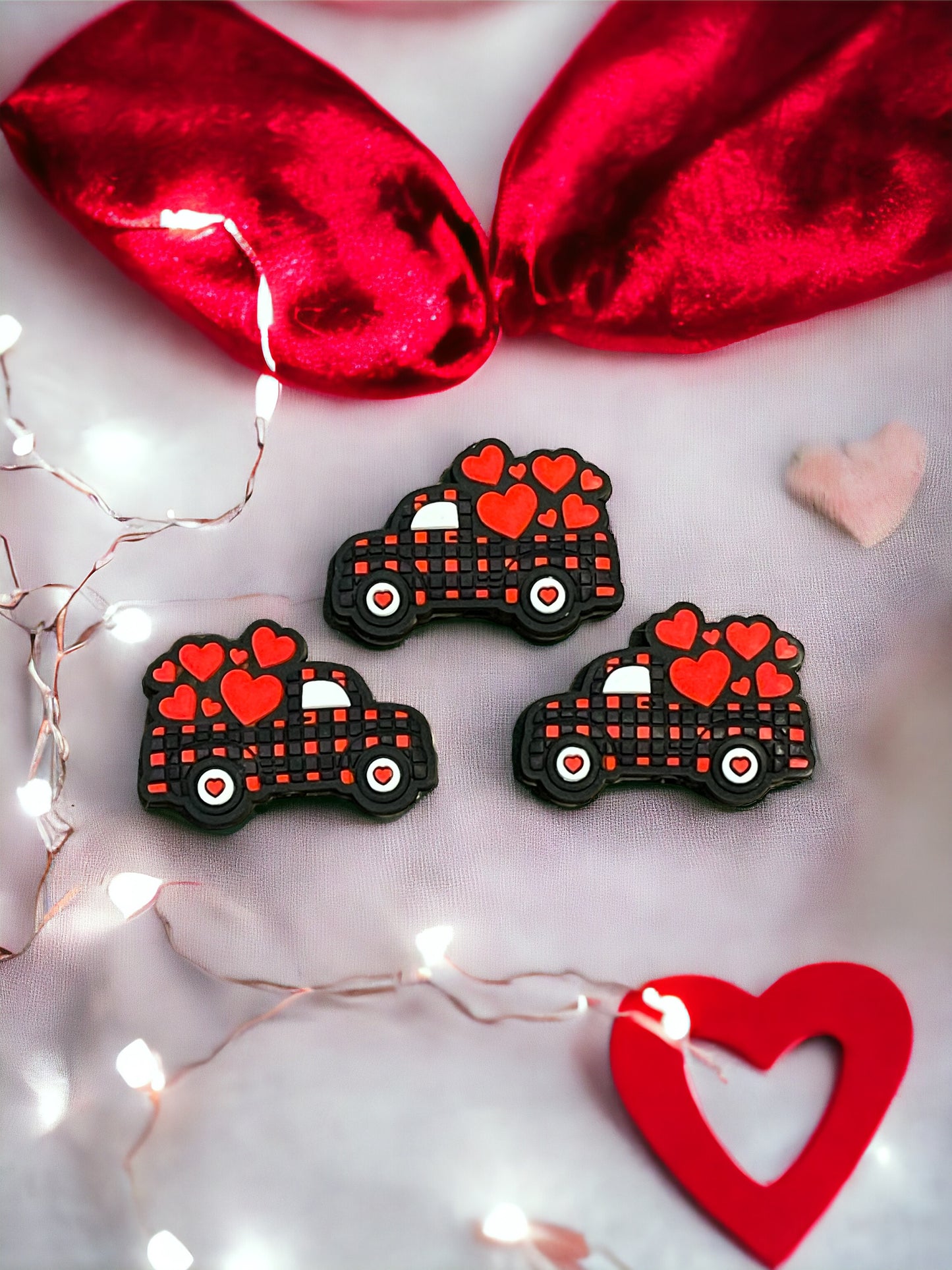 Plaid Truck Valentine Focal