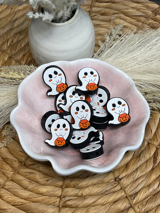Ghost with Pumpkin Focal