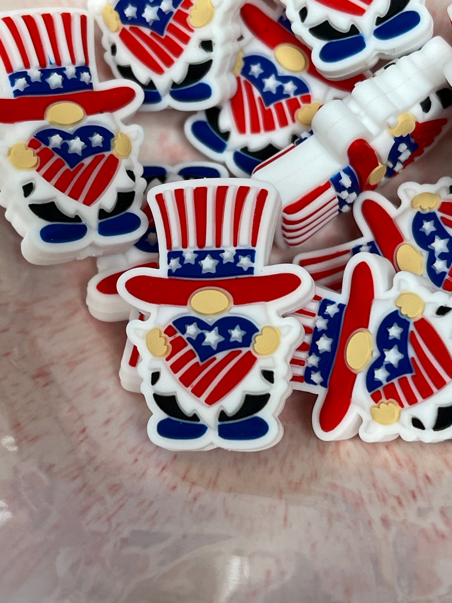USA Gnome Flag Heart Focal
