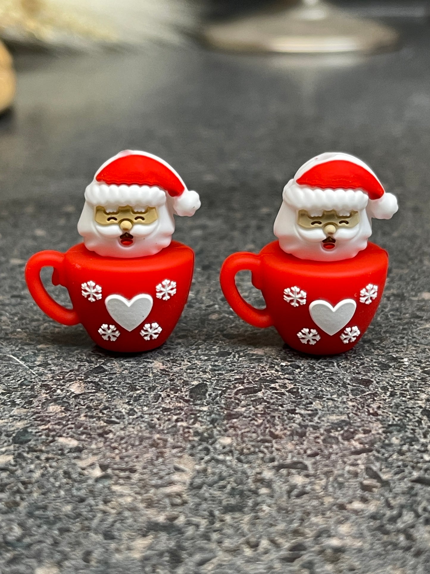 3D Santa Cup Focal Beads