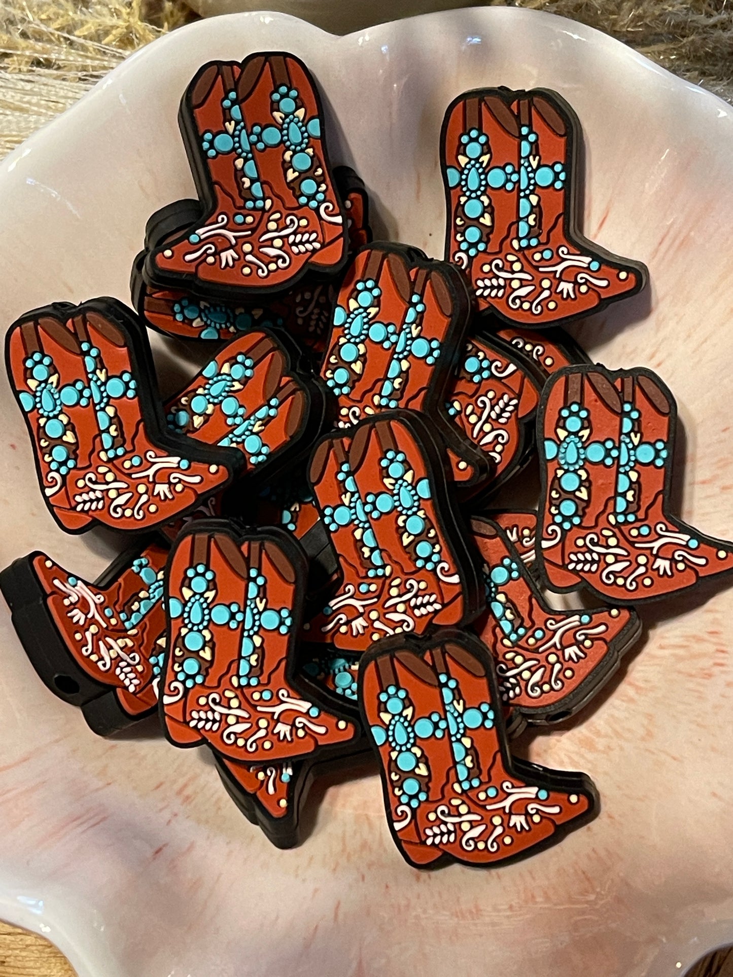 Turquoise Cowboy Boots Focal