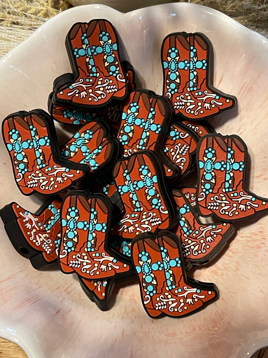 Turquoise Cowboy Boots Focal