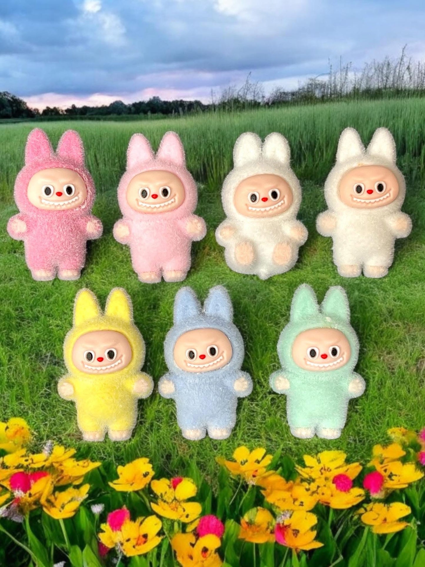 3D Labubu Flocked Focals