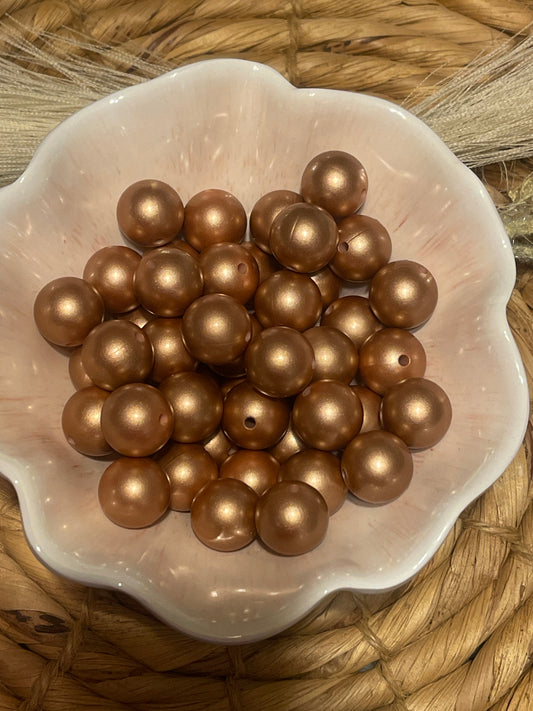 Metallic Rose Gold 15mm round