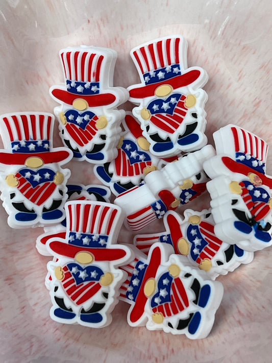 USA Gnome Flag Heart Focal