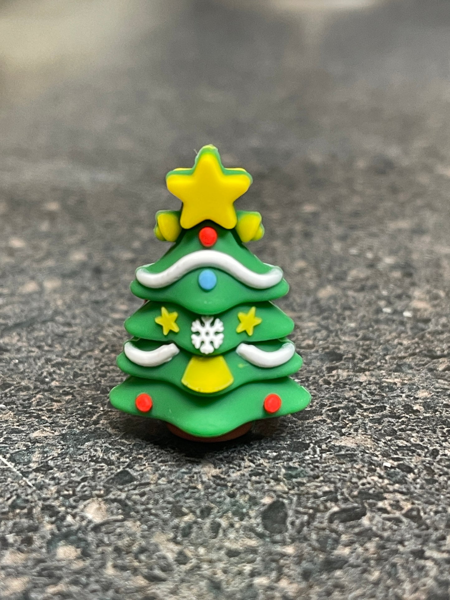 3D Christmas Tree Silicone Focal Beads