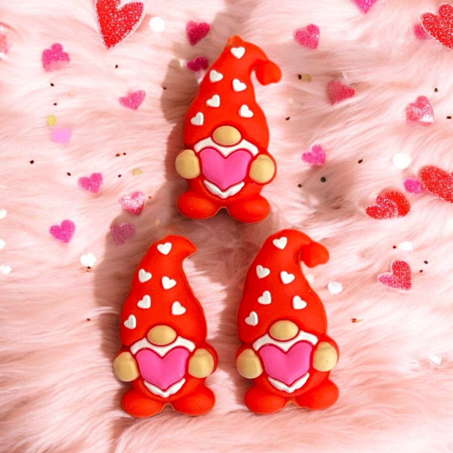 3D Valentine RED Gnome Focal