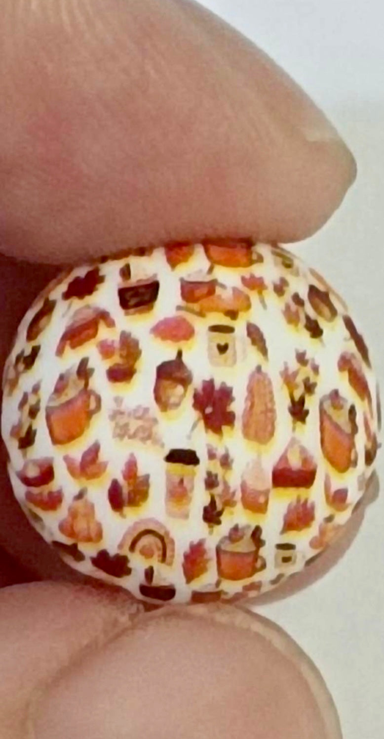 Sweater Weather Printed 15mm Round