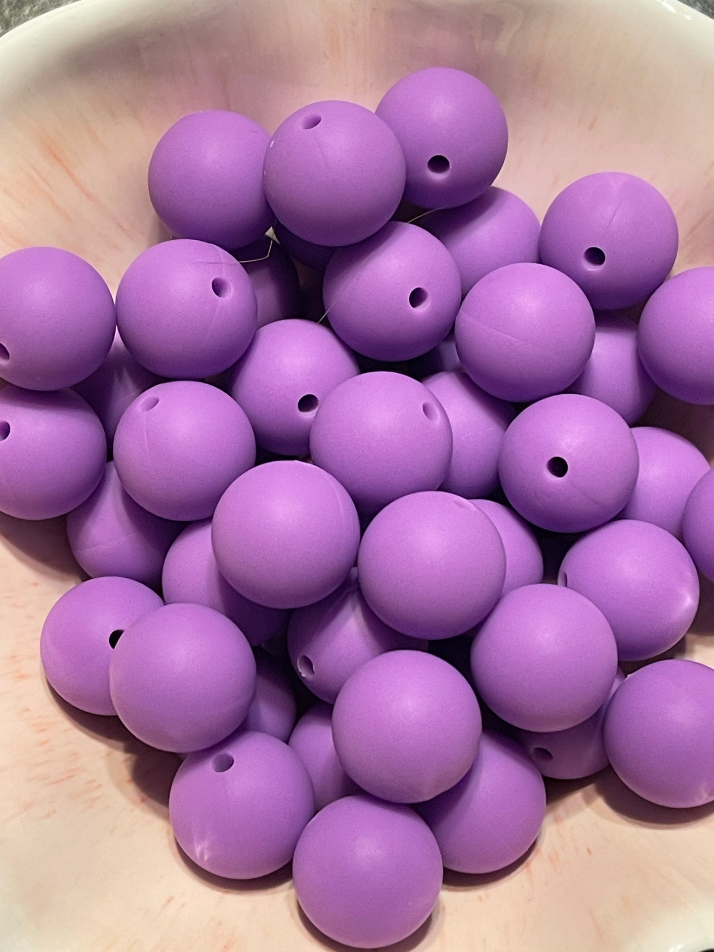 Purple 15mm round