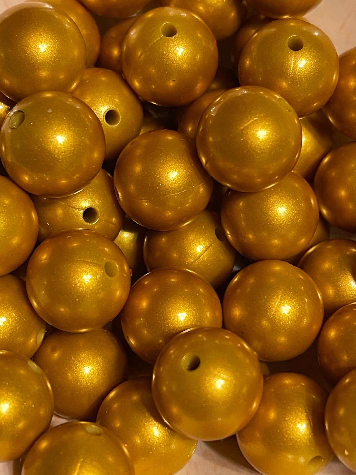 Metallic Gold 15mm round