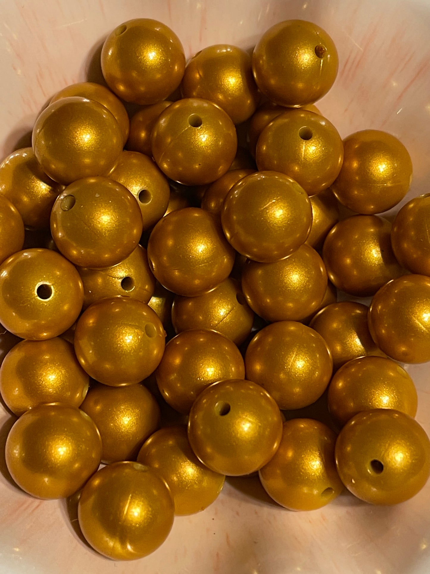 Metallic Gold 15mm round