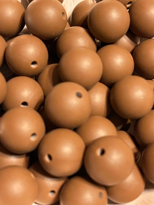Cow Brown 15mm round
