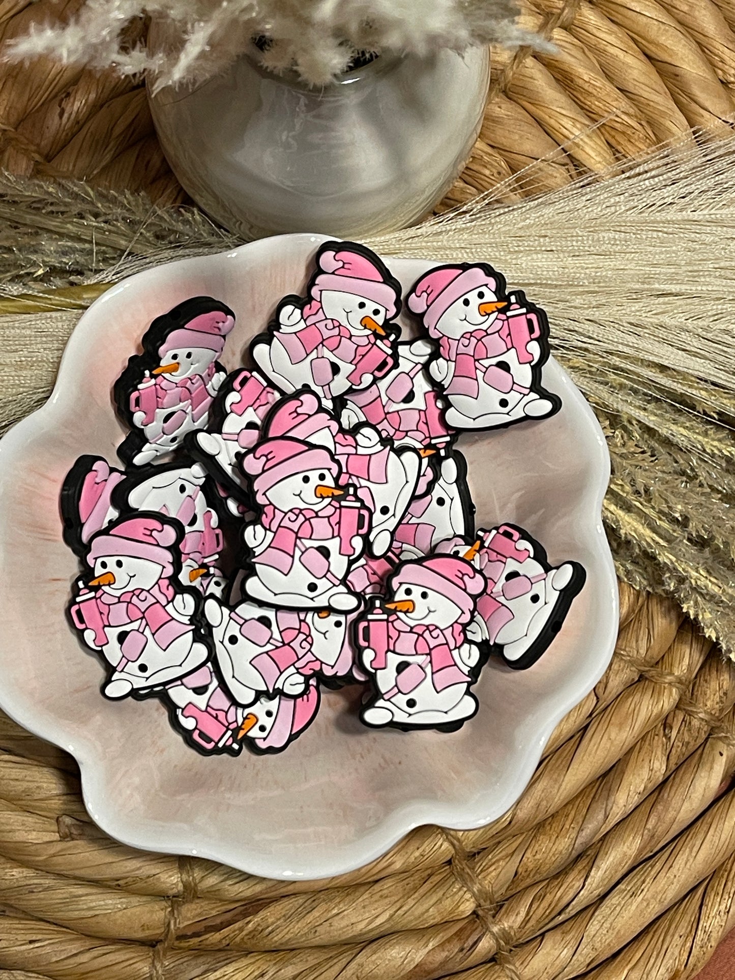 Pink Snowman Focal
