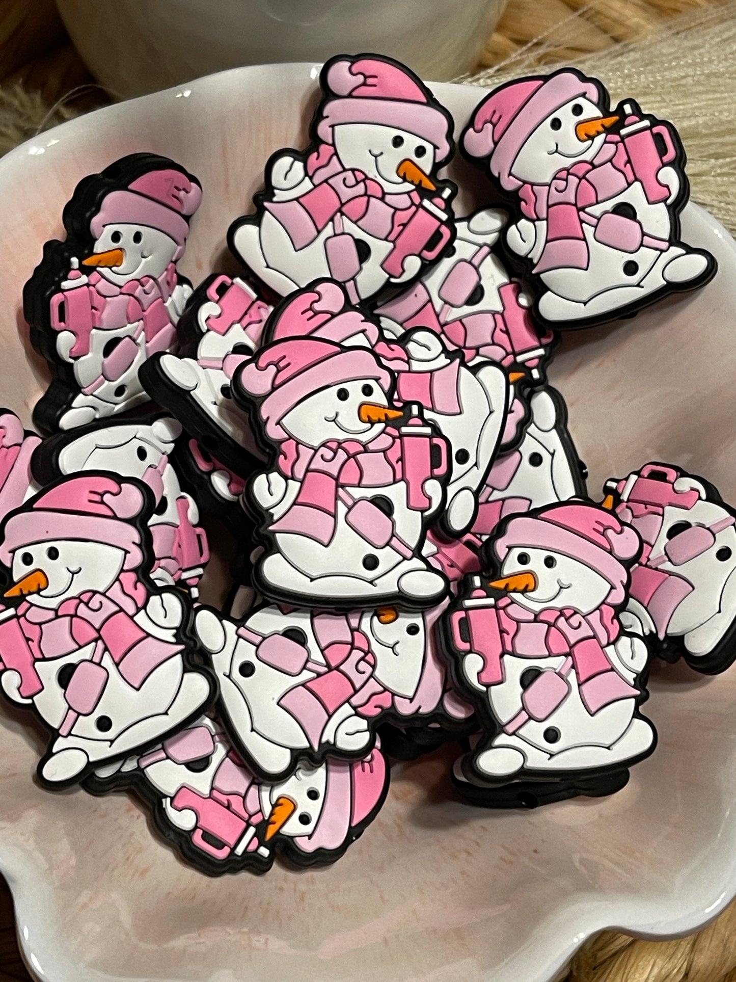 Pink Snowman Focal