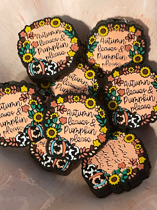 Autumn Leaves and Pumpkins Please Focal