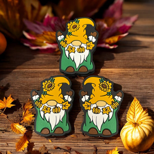 Fall Gnome Silicone Focal Beads