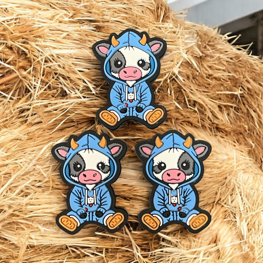 Sweatpants Cow Silicone Focal Beads