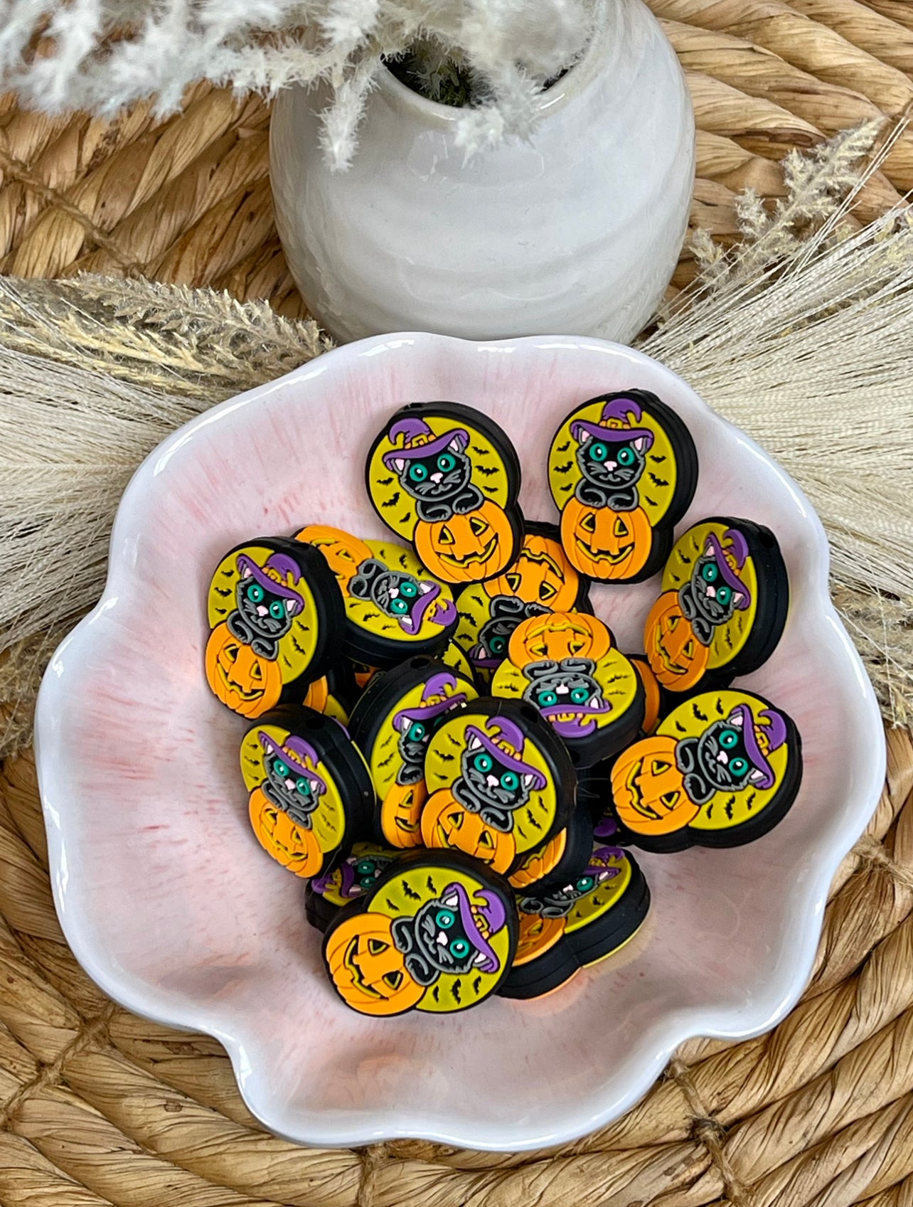Halloween Pumpkin Kitty Focal
