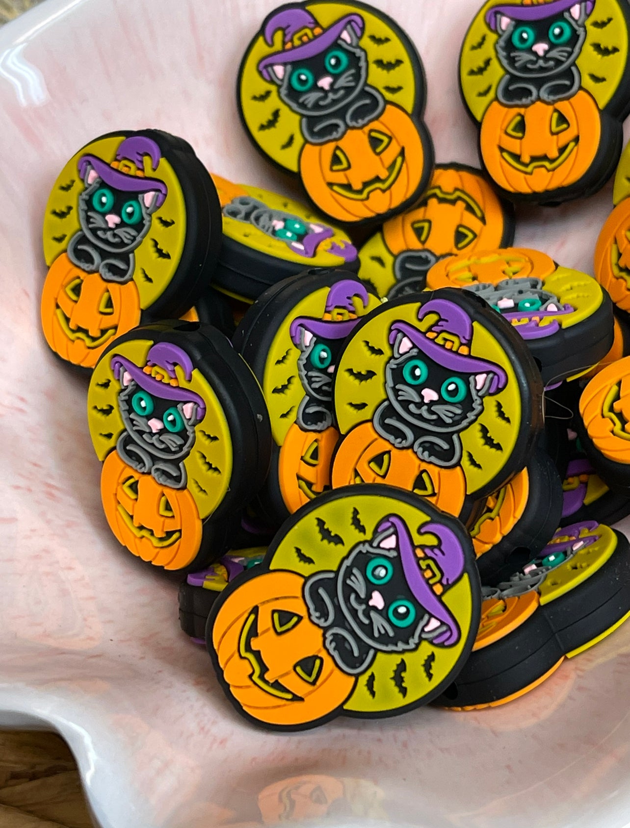 Halloween Pumpkin Kitty Focal