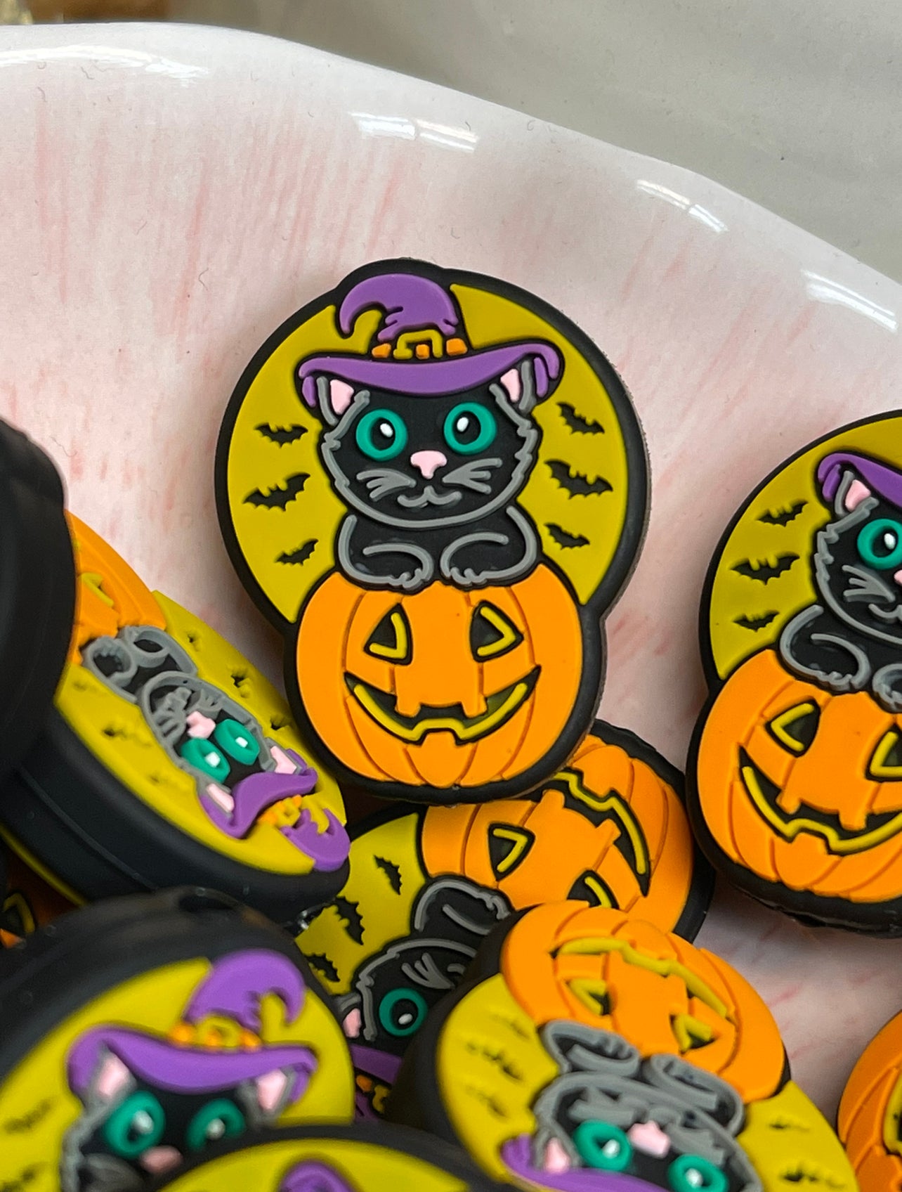 Halloween Pumpkin Kitty Focal