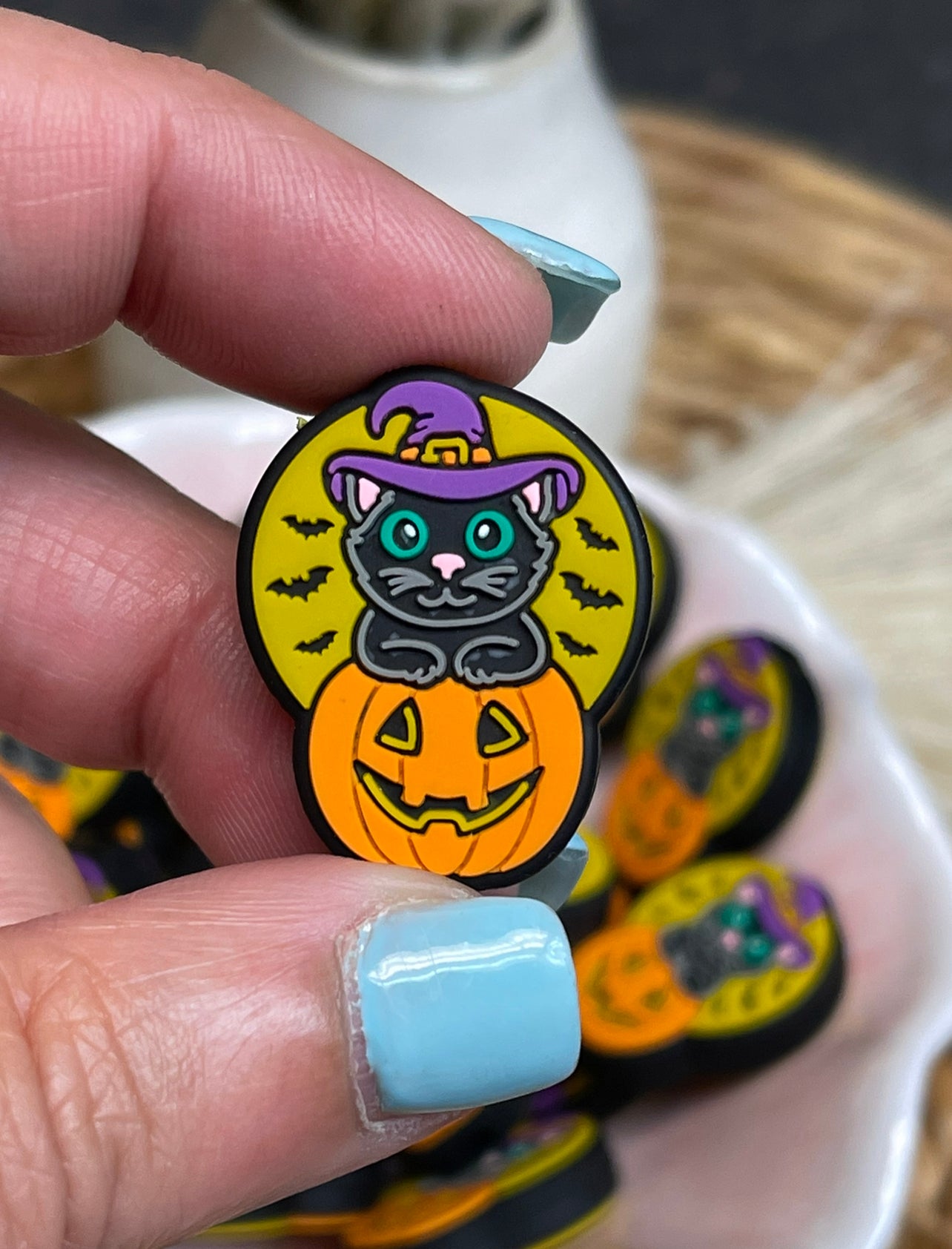 Halloween Pumpkin Kitty Focal
