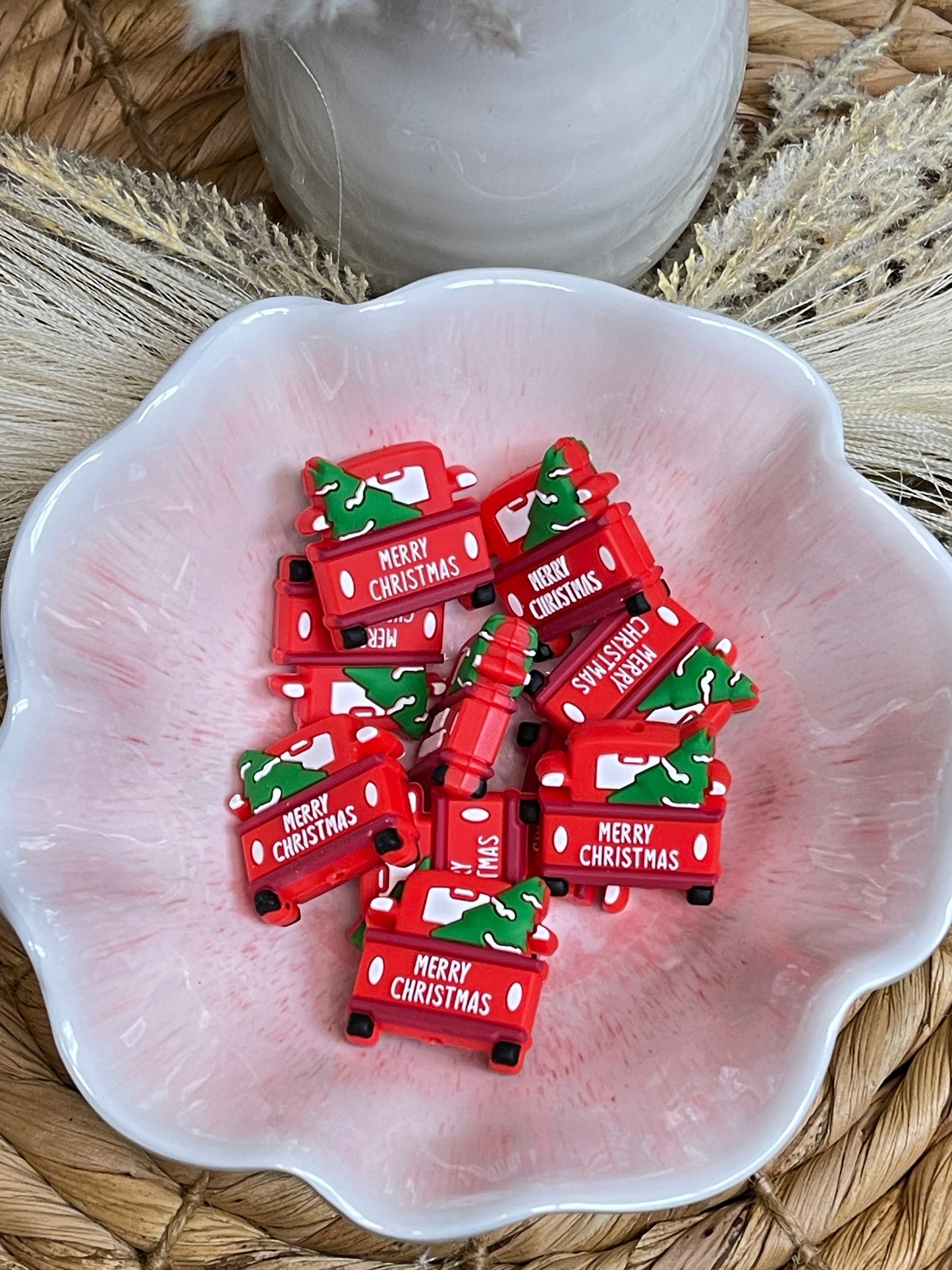 Christmas Red Truck Focal