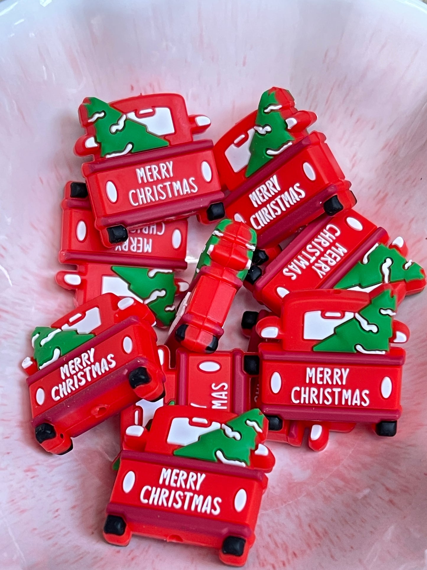 Christmas Red Truck Focal
