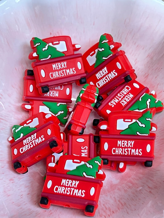 Christmas Red Truck Focal